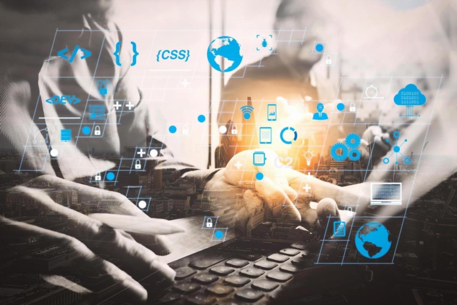 Kreative Webinterface-Entwicklung mit modernen Design-Elementen